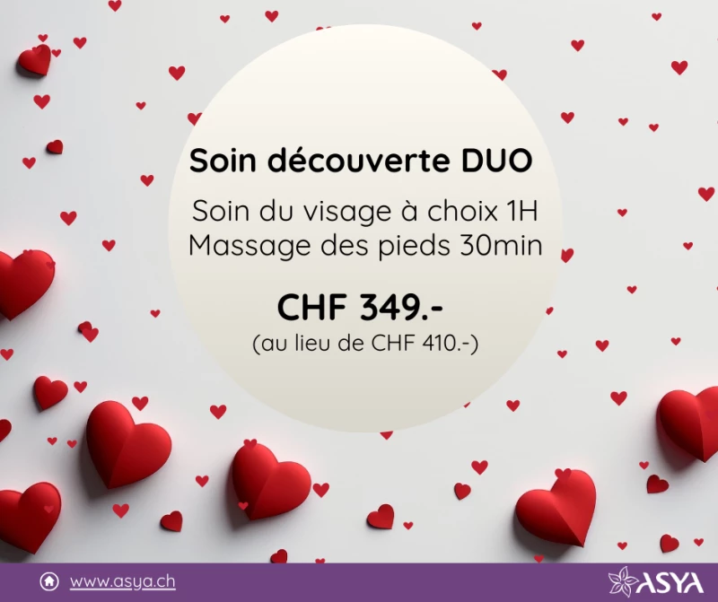 Bon Cadeau Saint-Valentin Soin découverte DUO